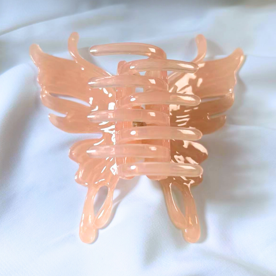 Translucent Butterfly Hair Claw Clip