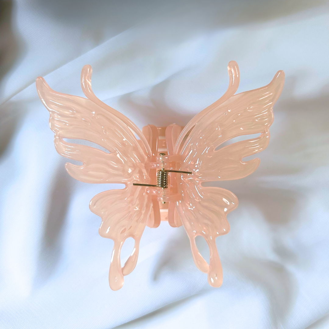 Translucent Butterfly Hair Claw Clip